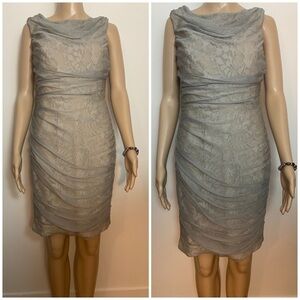 Tadashi Shoji Silk Cocktail Sleeveless Dress